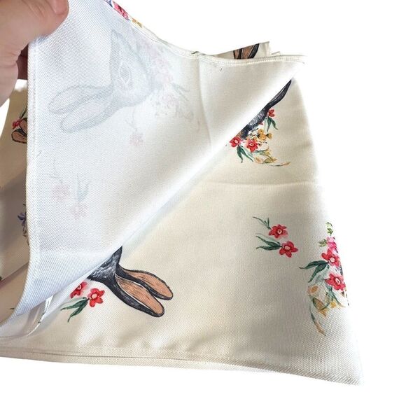 New! Bunny Rabbit Easter Long Table Runner 109 - Picture 5 of 7